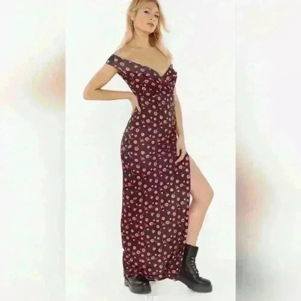 Floral Maxi Off Shoulder Dress NWT